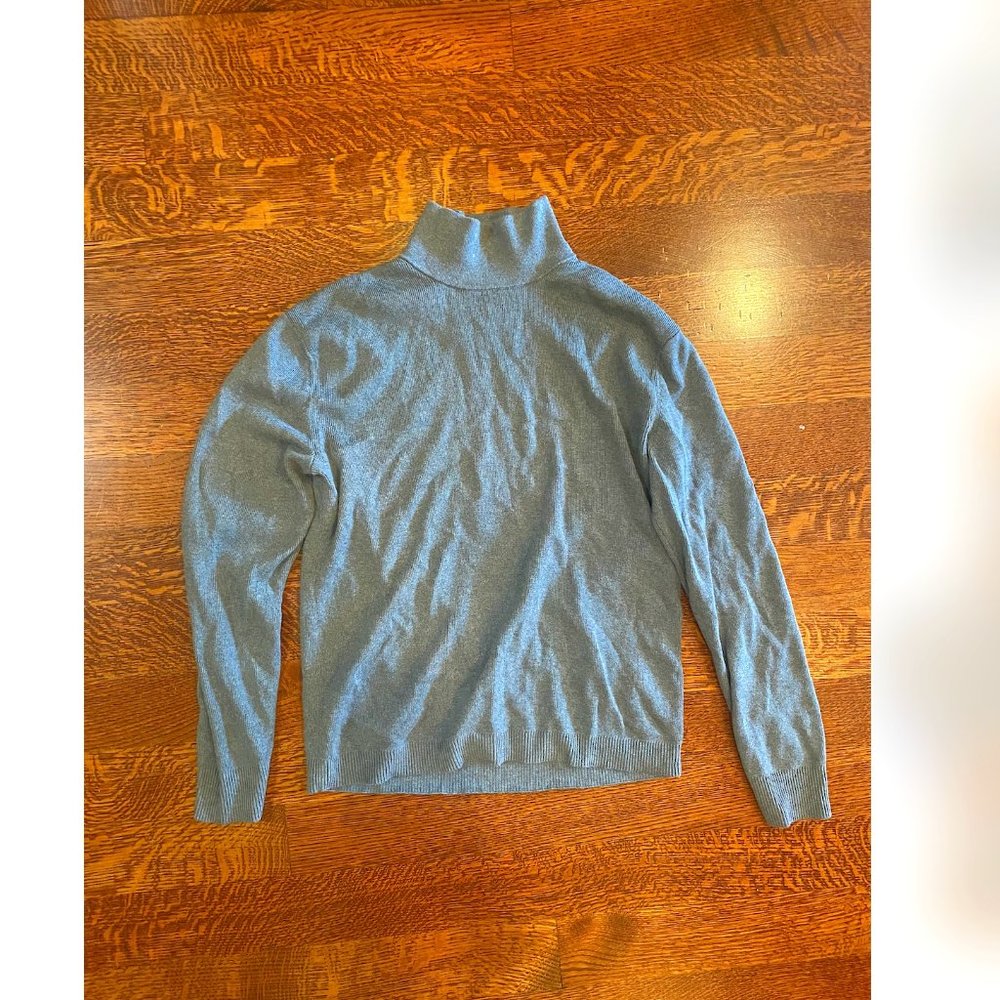 Banana Republic Gray Mockneck Sweater 100% Supima Cotton Size S